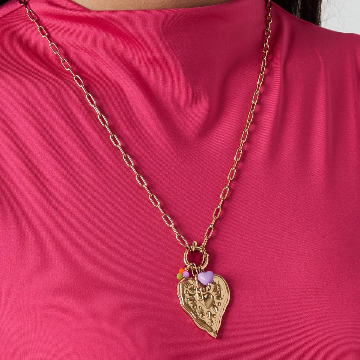 Wrinkled Heart - Necklace