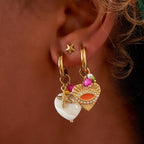 Colorfull Heart - Oorbellen