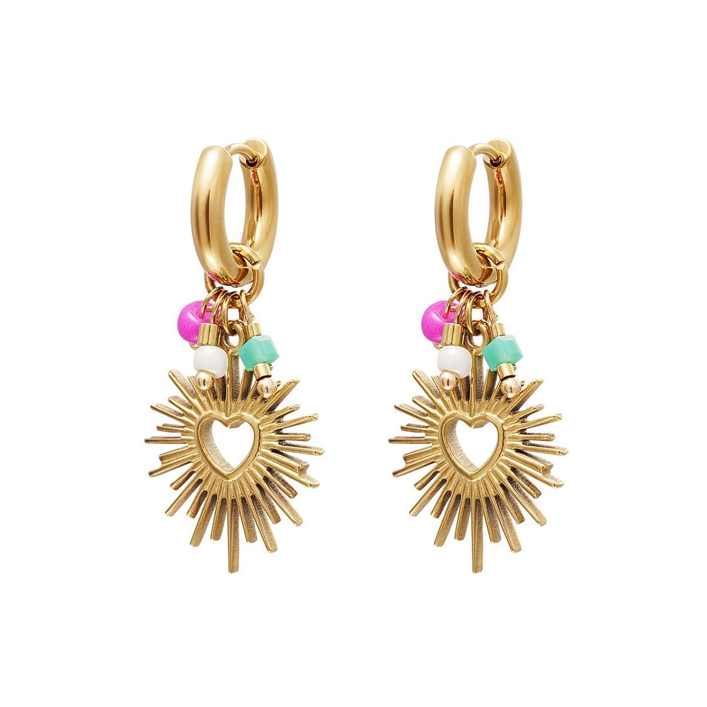 Colorful Heart Oorbellen