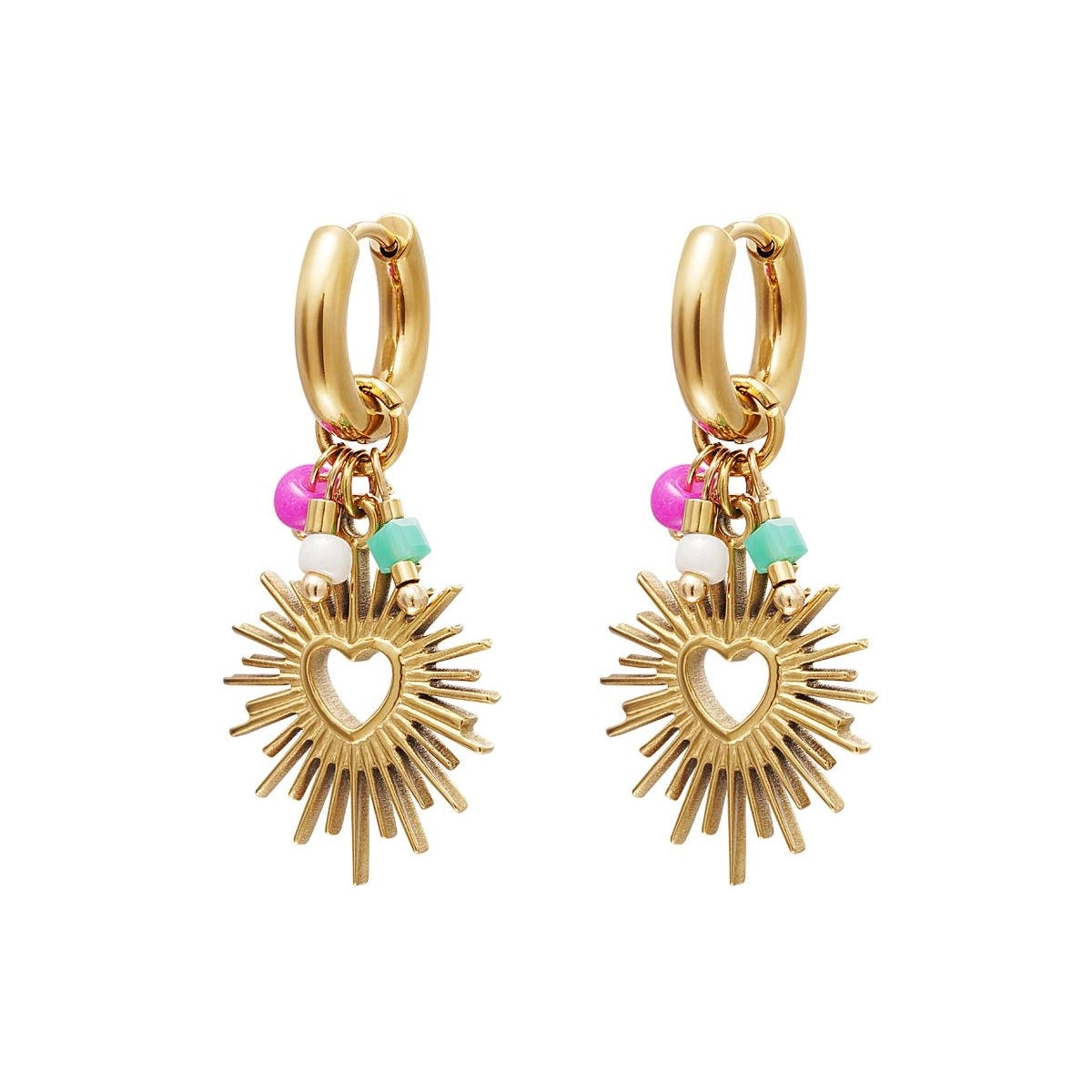 Colorful Heart Oorbellen