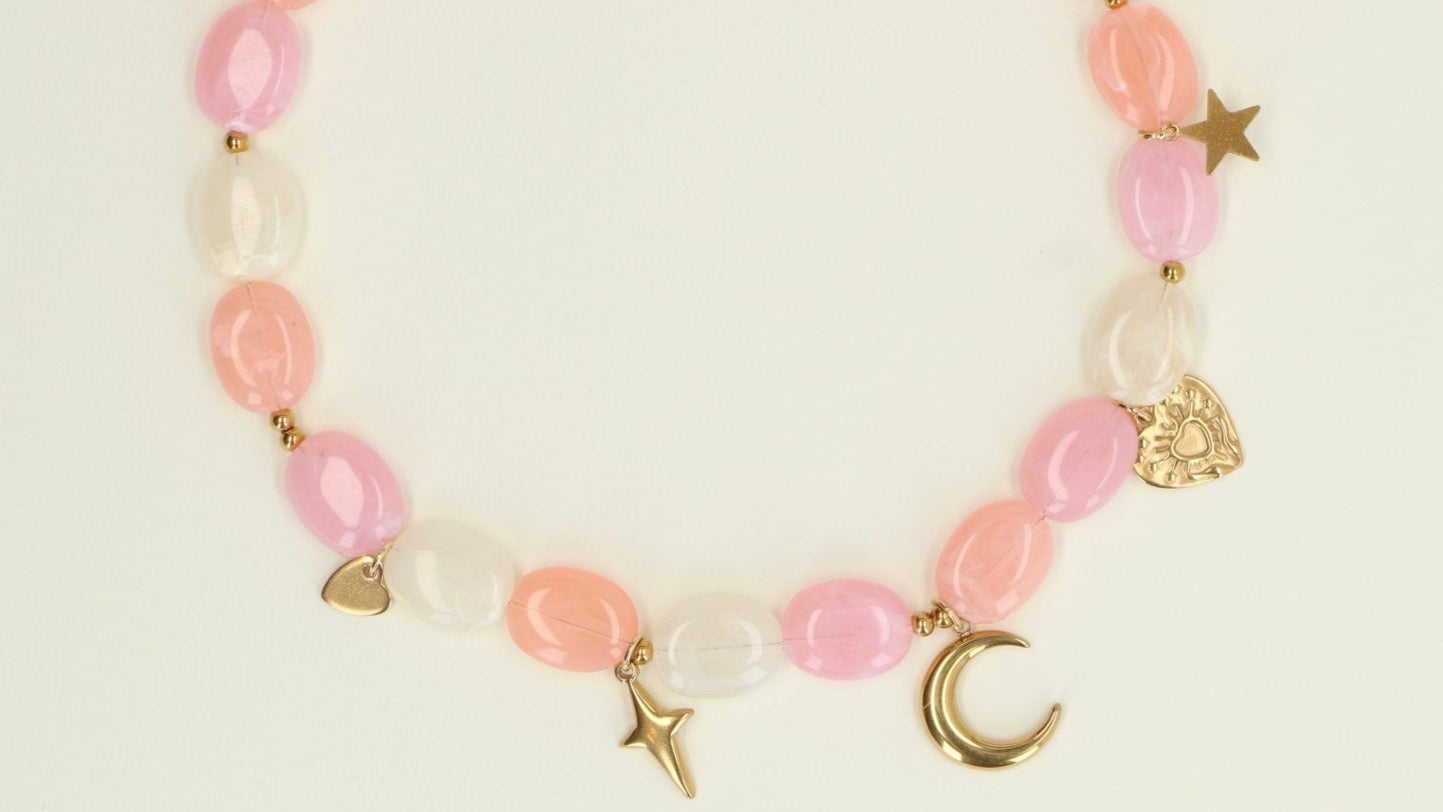 statement ketting rvs stainless steel bynooni