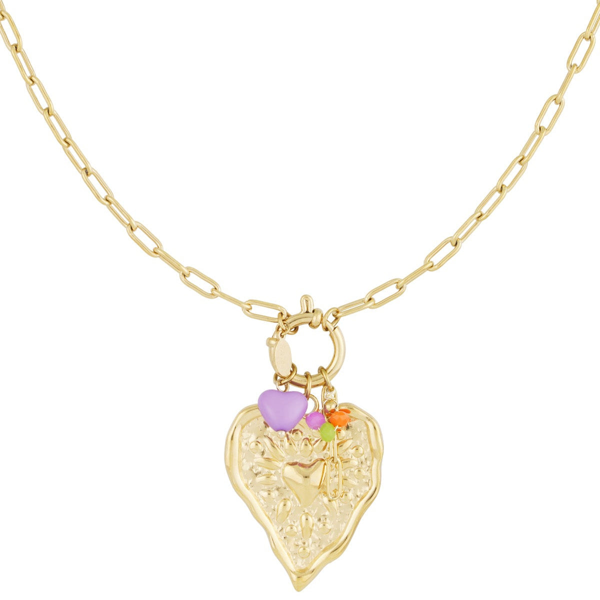 Wrinkled Heart - Necklace