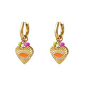 Colorfull Heart - Oorbellen