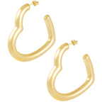 Heart Hoops - Oorbellen