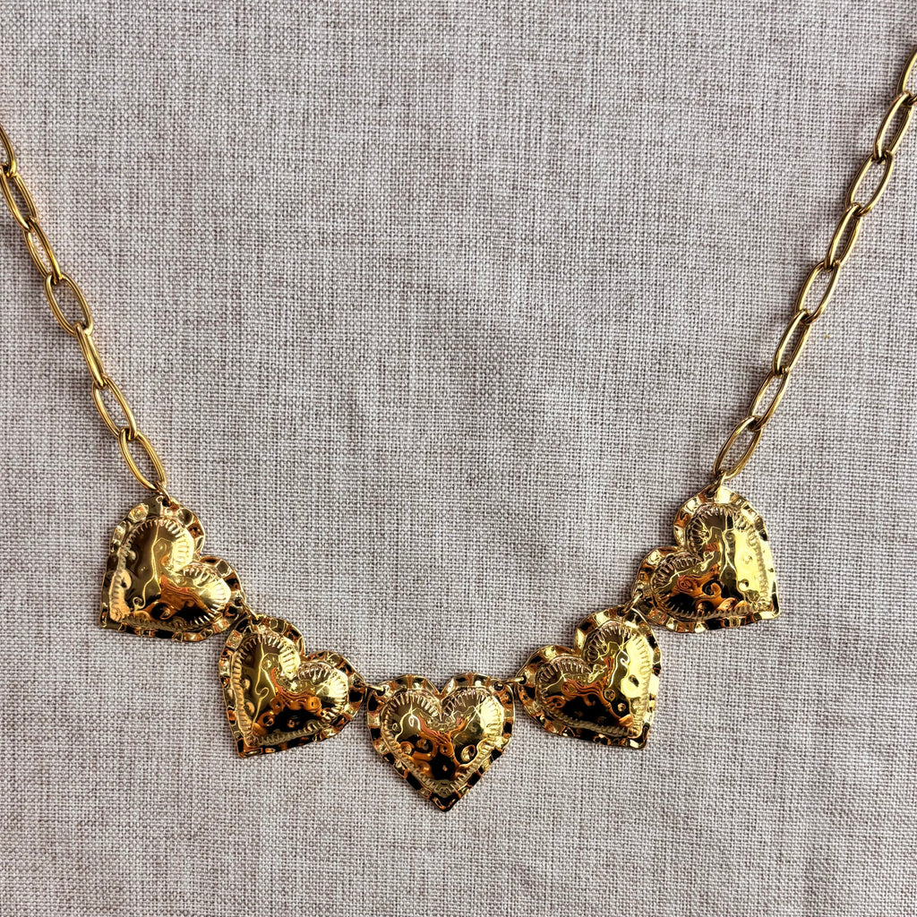 Heart Stack - Necklace