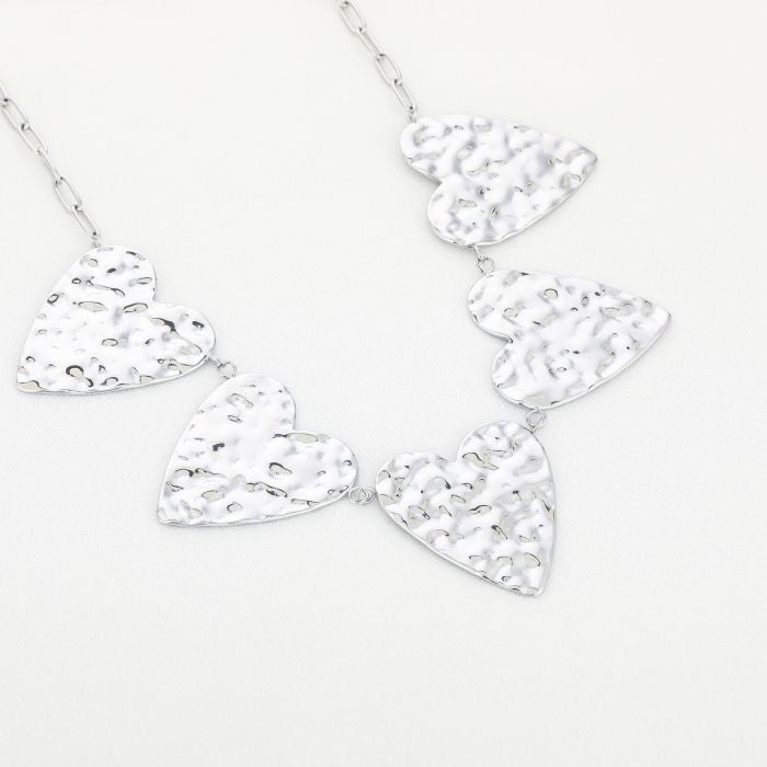 Bold Hearts - Necklace