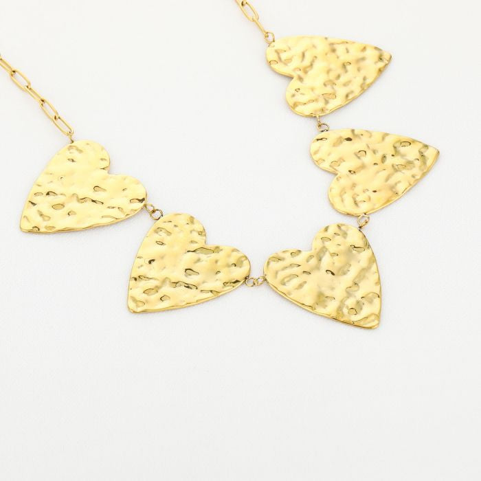 Bold Hearts - Necklace