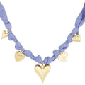 Denim Hearts Ketting