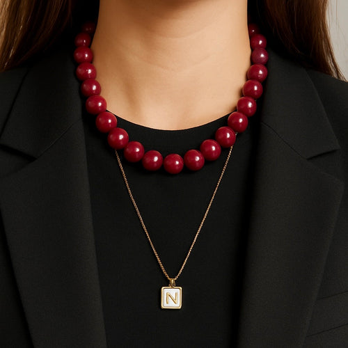 Candy Bordeaux - Necklace