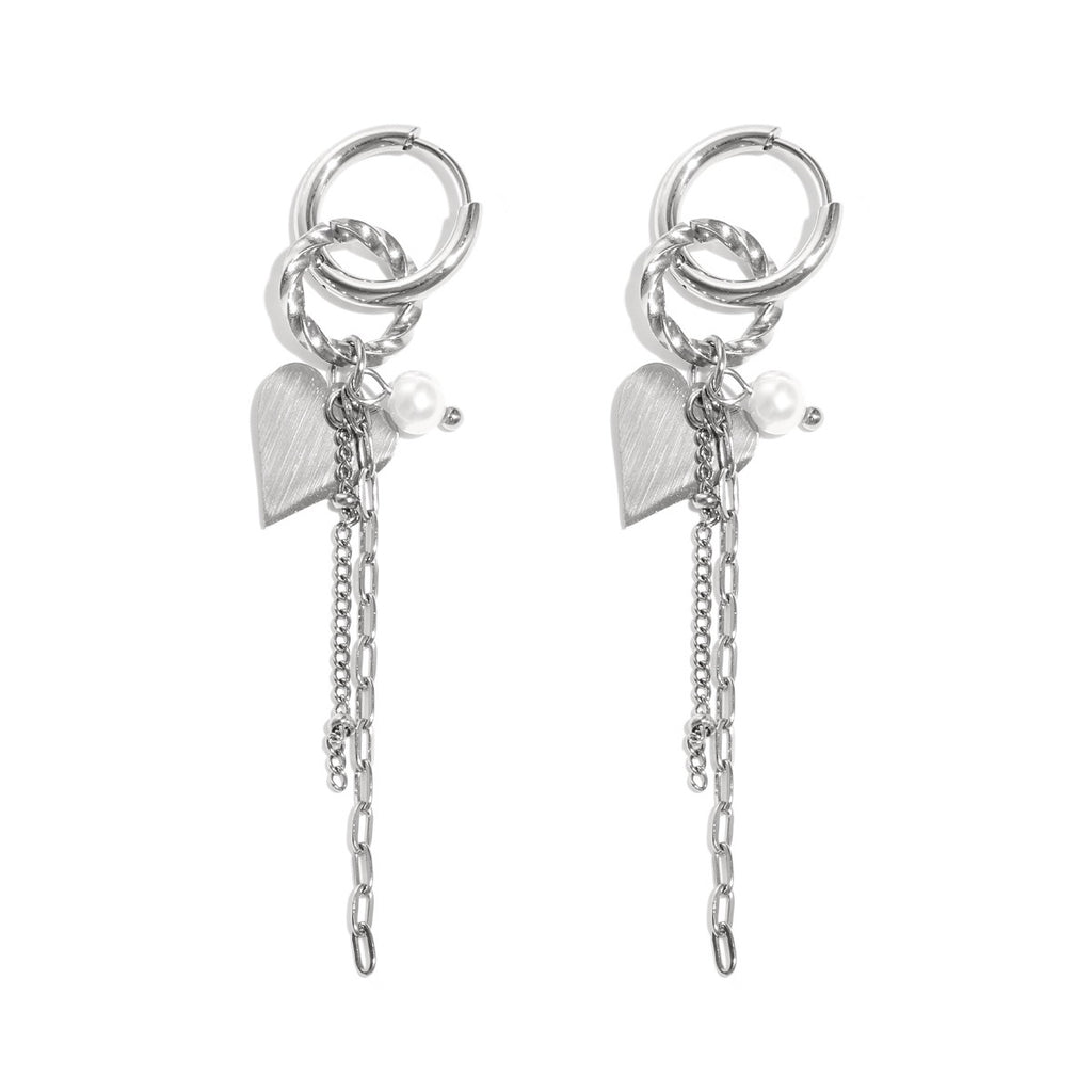 Heart Charm - Oorbellen