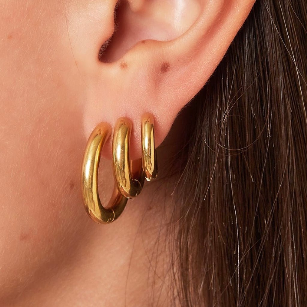 Basic hoops Oorbellen