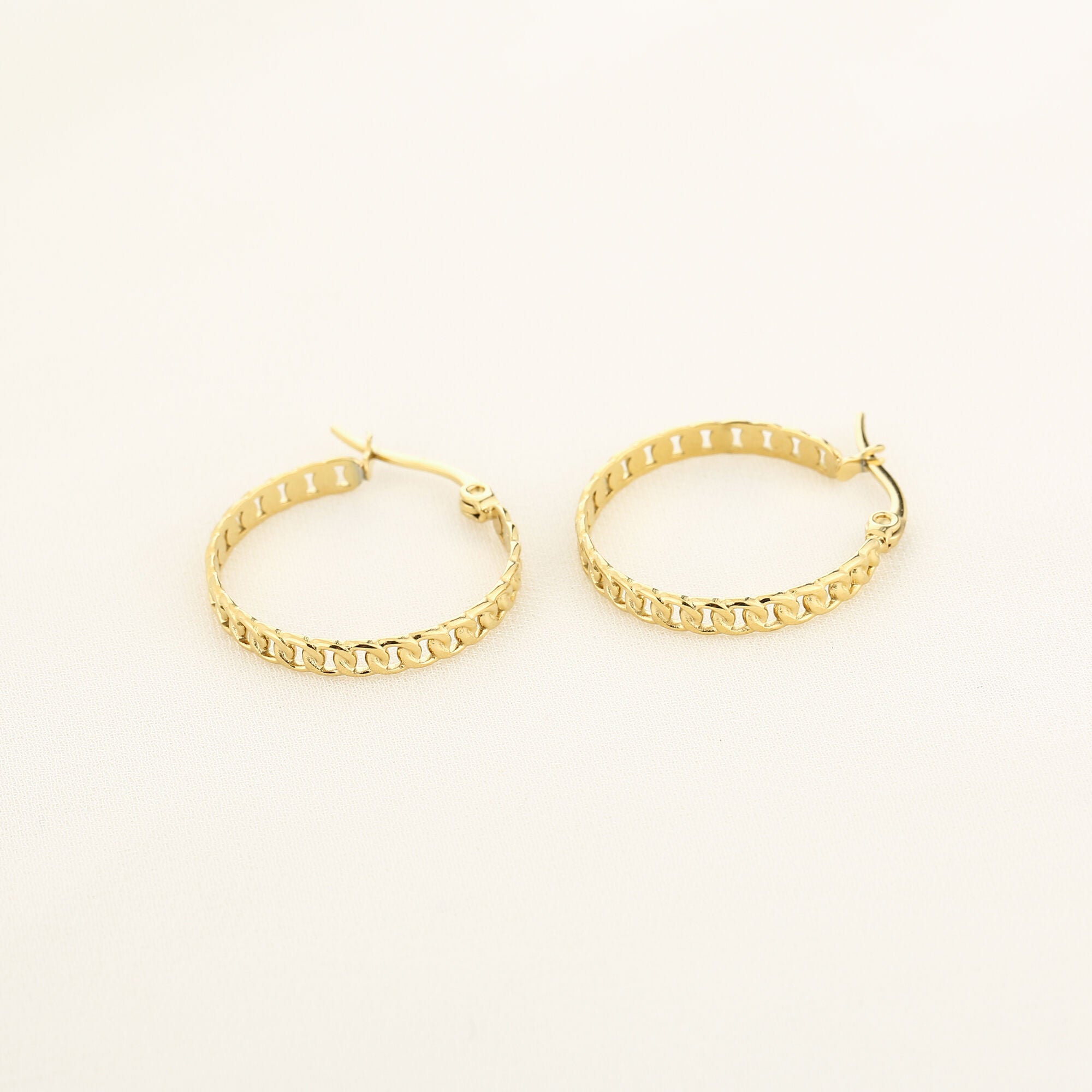 Chain hoops - Oorbellen