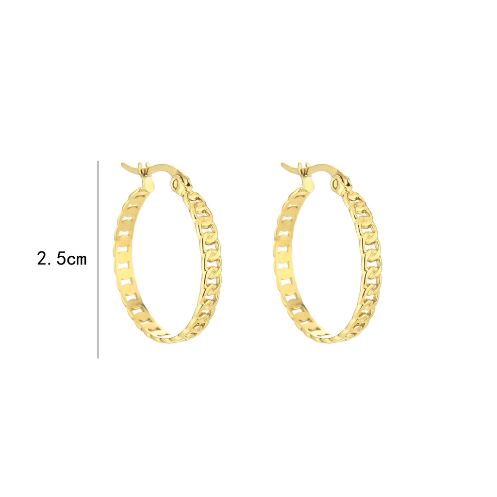 Chain hoops - Oorbellen