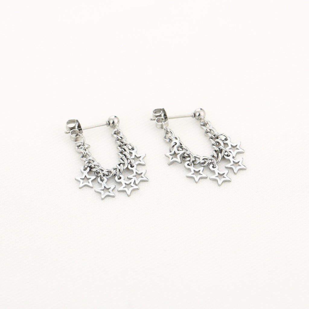 Star chain - oorbellen
