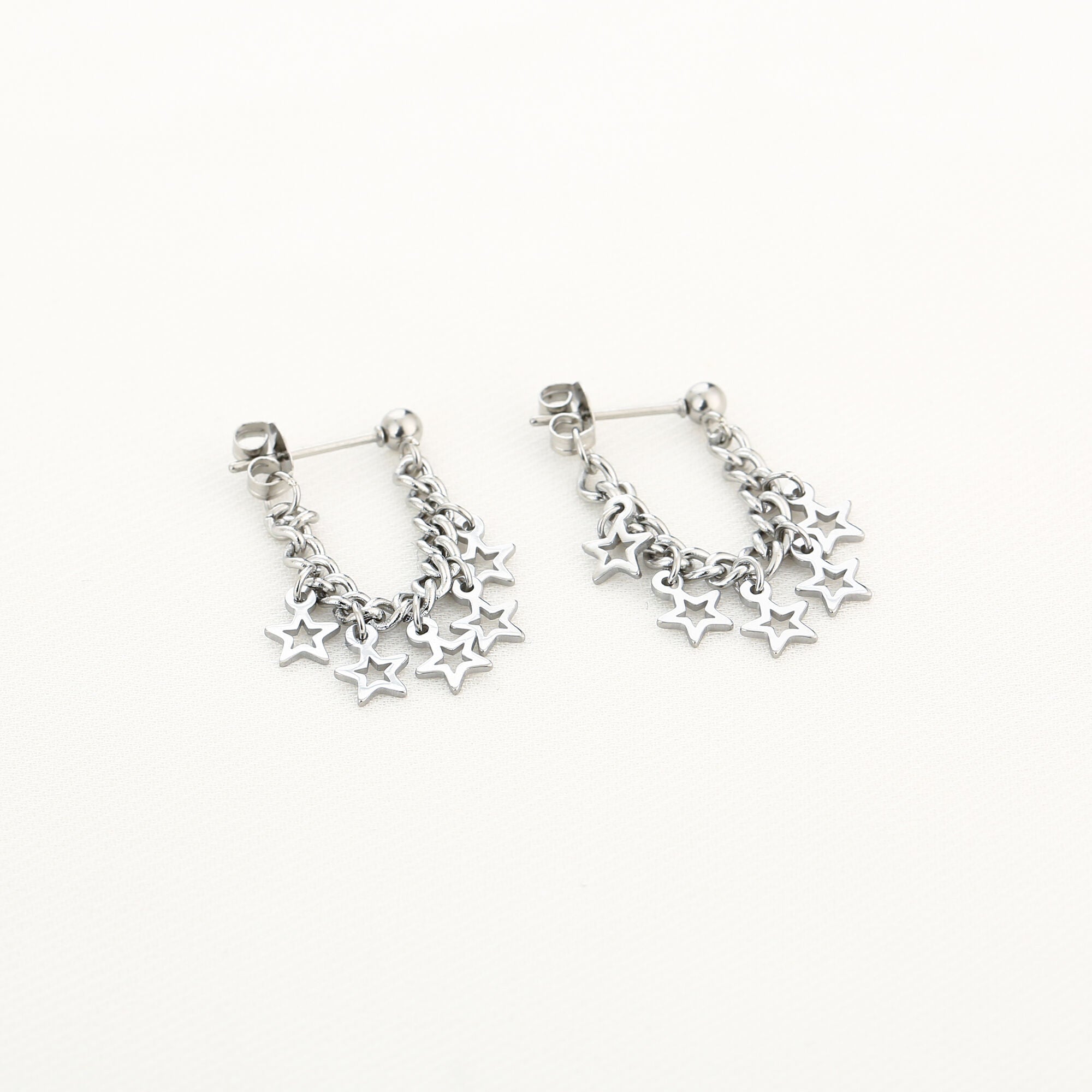 Star chain - oorbellen