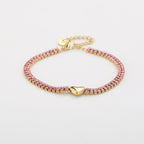 pink heart - armband