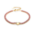 pink heart - armband