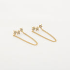 Ster chain - oorbellen