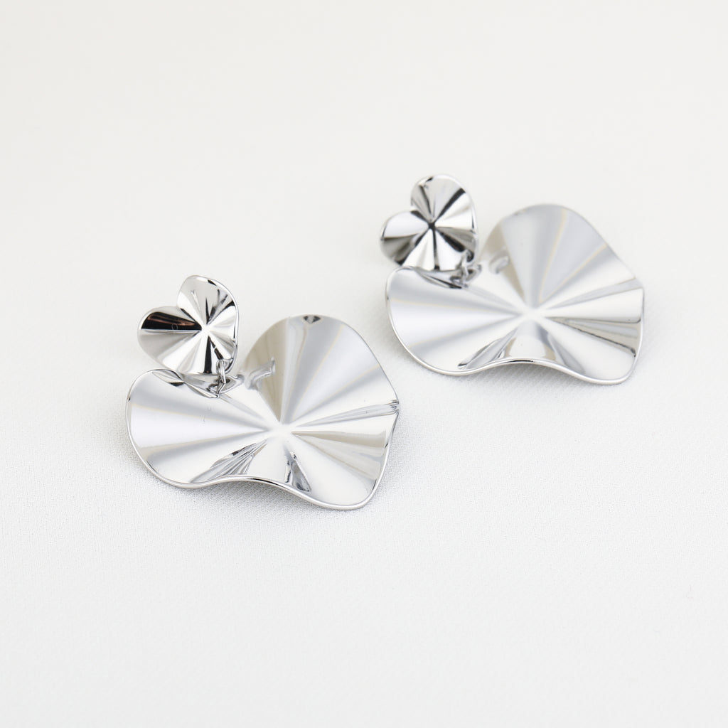 Wrinkled Heart - Oorbellen