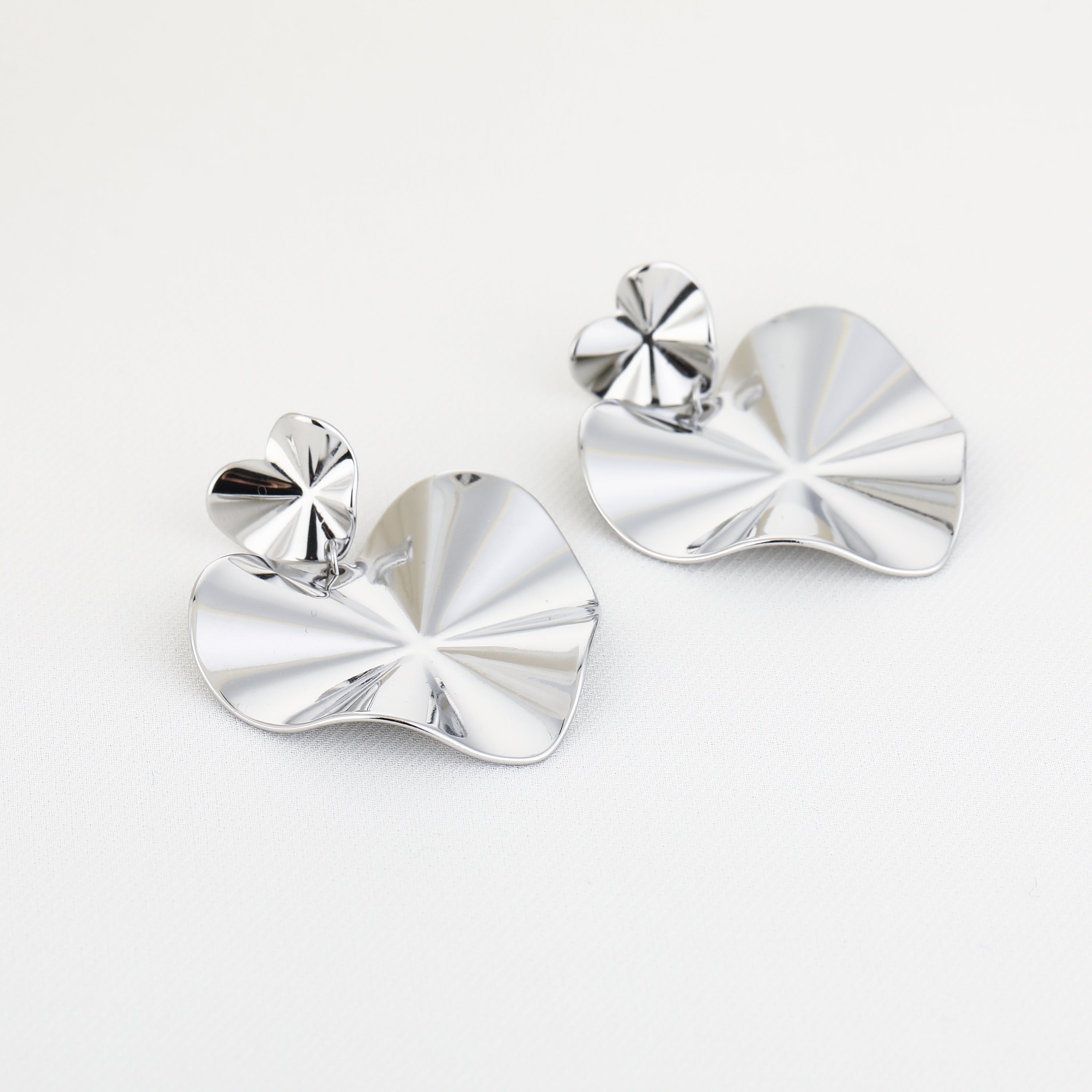 Wrinkled Heart - Oorbellen