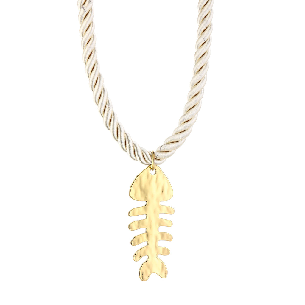 fish beige - ketting