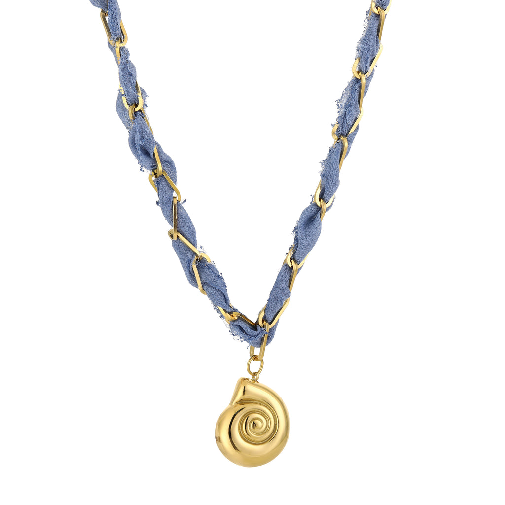Fossil - Necklace Blue